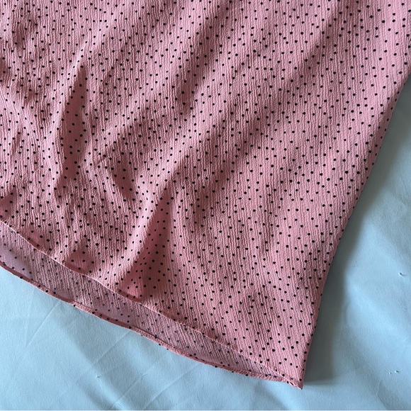 Vintage Pink Polka dot flowy skirt - Picture 4 of 5